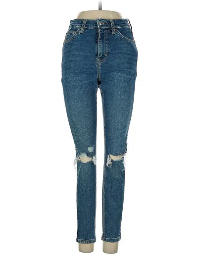 Pre-owned Topshop Jeans In Blue