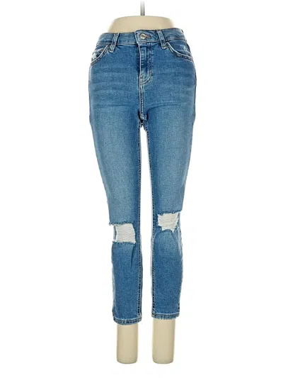 Pre-owned Topshop Jeans In Blue