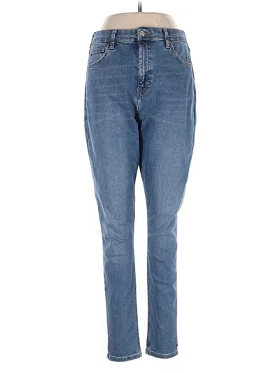 Pre-owned Topshop Jeans In Blue