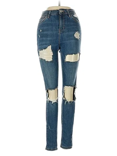 Pre-owned Topshop Jeans In Blue