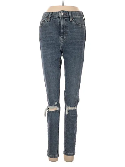 Pre-owned Topshop Jeans In Blue