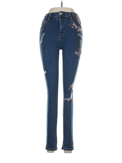 Pre-owned Topshop Jeans In Blue