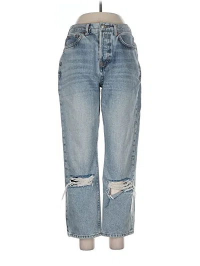 Pre-owned Topshop Jeans In Blue