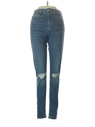 Pre-owned Topshop Jeans In Blue