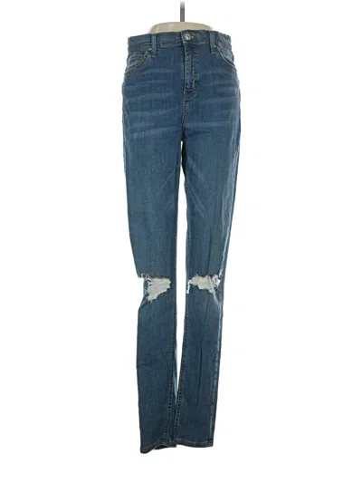 Pre-owned Topshop Jeans In Blue