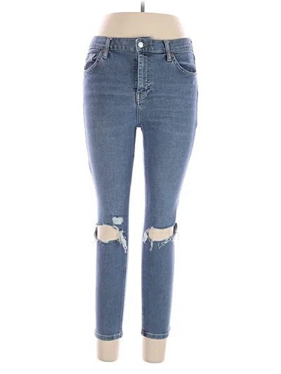 Pre-owned Topshop Jeans In Blue