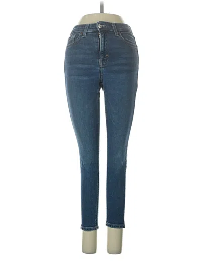 Pre-owned Topshop Jeans In Blue