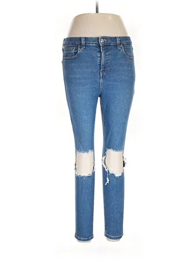 Pre-owned Topshop Jeans In Blue