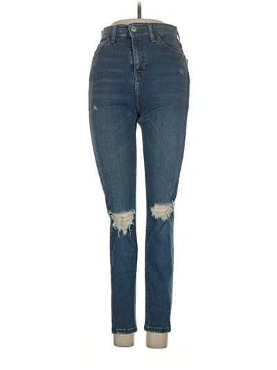 Pre-owned Topshop Jeans In Blue