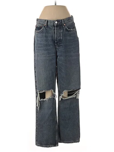 Pre-owned Topshop Jeans In Blue
