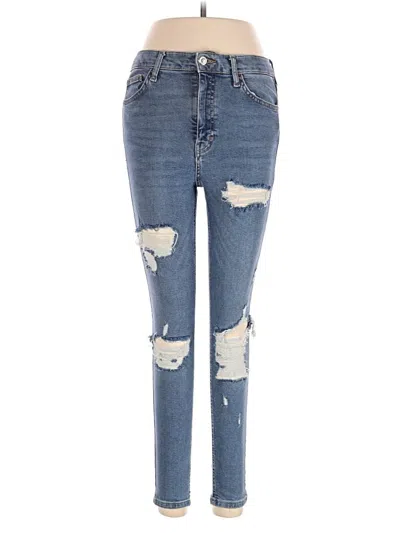 Pre-owned Topshop Jeans In Blue