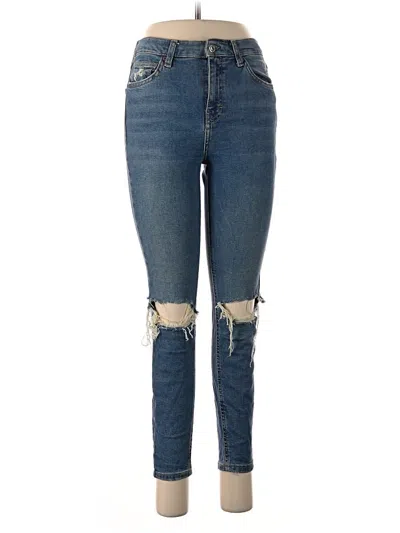 Pre-owned Topshop Jeans In Blue