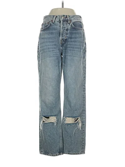 Pre-owned Topshop Jeans In Blue
