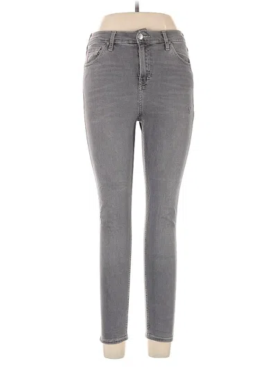 Pre-owned Topshop Jeans In Gray