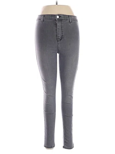 Pre-owned Topshop Jeans In Gray