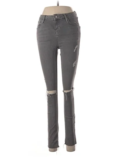 Pre-owned Topshop Jeans In Gray