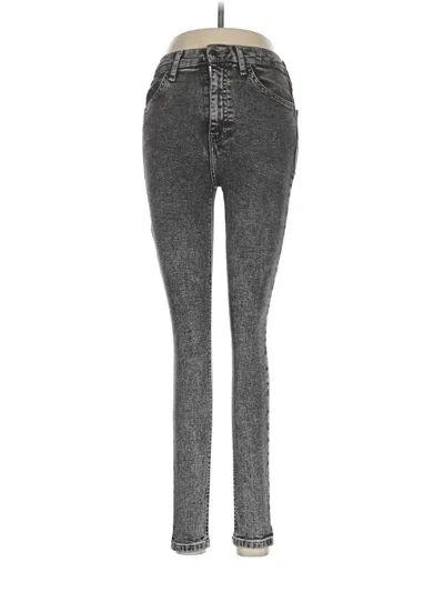 Pre-owned Topshop Jeans In Gray