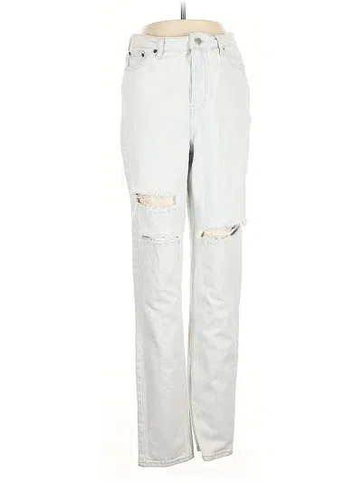 Pre-owned Topshop Jeans In Silver