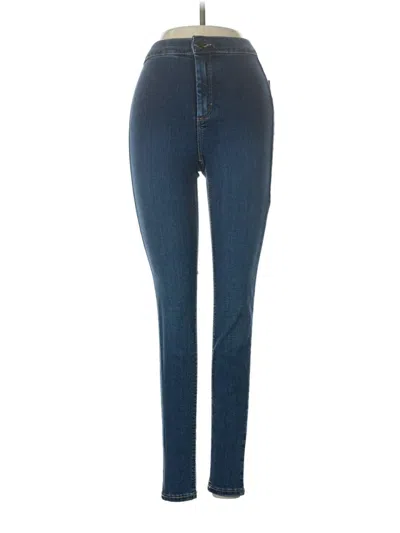 Pre-owned Topshop Jeggings In Blue