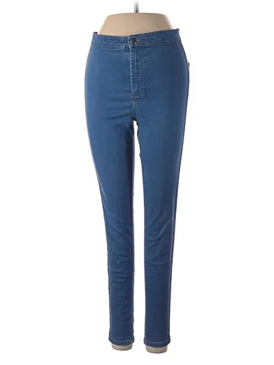Pre-owned Topshop Jeggings In Blue