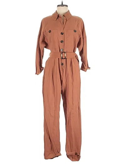 Pre-owned Topshop Jumpsuit In Brown