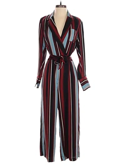 Pre-owned Topshop Jumpsuit In Burgundy
