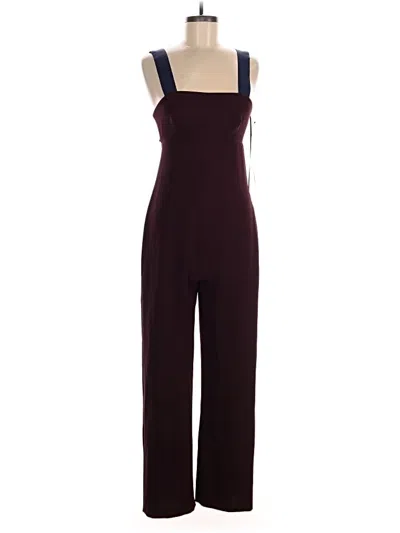 Pre-owned Topshop Jumpsuit In Burgundy