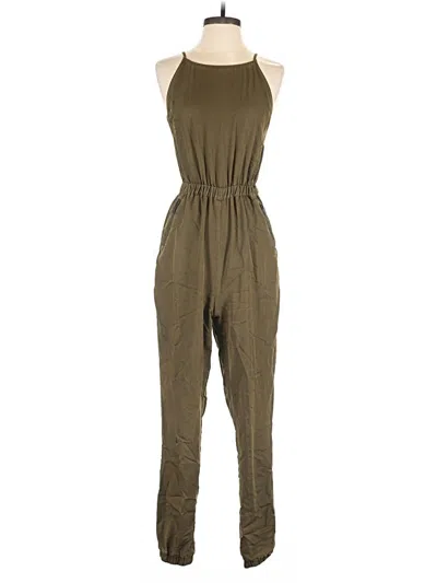 Pre-owned Topshop Jumpsuit In Green