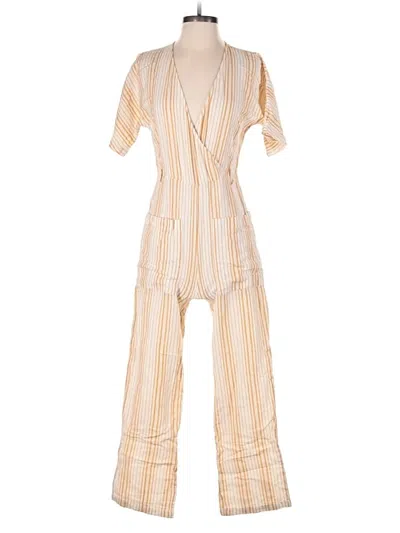 Pre-owned Topshop Jumpsuit In Ivory