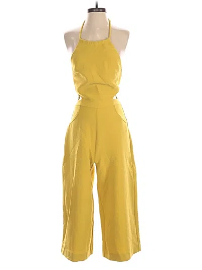 Pre-owned Topshop Jumpsuit In Yellow