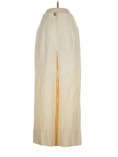 Pre-owned Topshop Khaki Pant In Ivory
