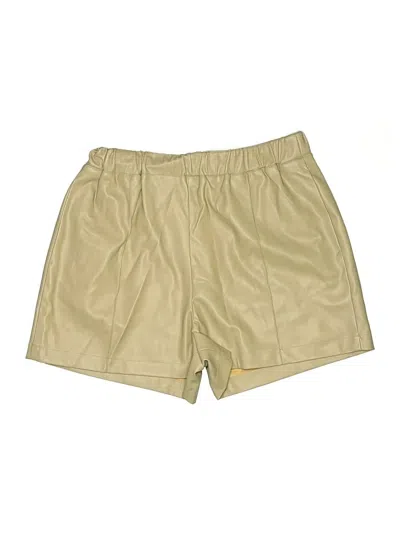 Pre-owned Topshop Khaki Shorts In Gold