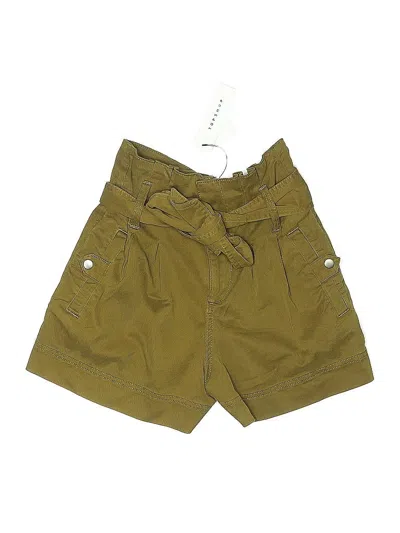 Pre-owned Topshop Khaki Shorts In Green