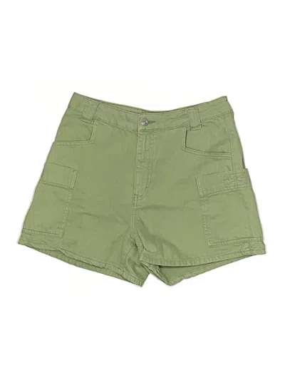 Pre-owned Topshop Khaki Shorts In Green