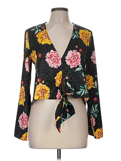 Pre-owned Topshop Kimono In Black