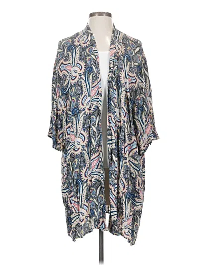 Pre-owned Topshop Kimono In Blue