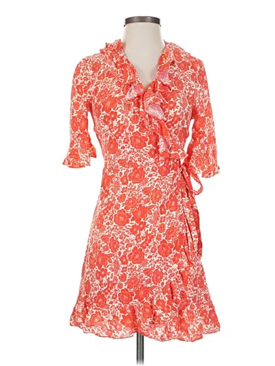 Pre-owned Topshop Kimono In Orange