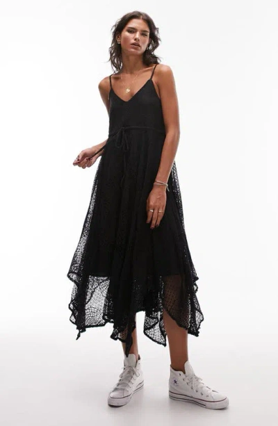 chinese dress ladies Gothic Turn-Down Lace Up Halter Handkerchief Solid Dress Black / XXL