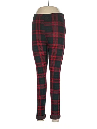 Pre-owned Topshop Leggings In Red