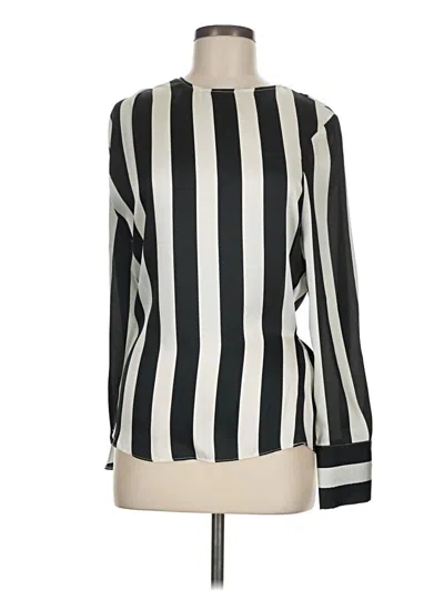 Pre-owned Topshop Long Sleeve Blouse In Ivory