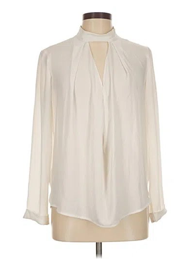 Pre-owned Topshop Long Sleeve Blouse In White