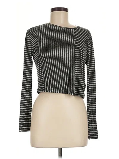 Pre-owned Topshop Long Sleeve T-shirt In Black