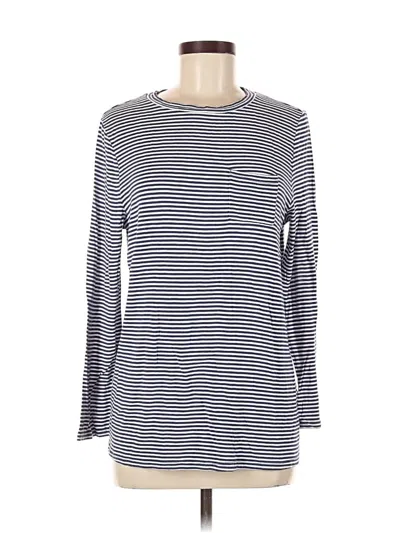 Pre-owned Topshop Long Sleeve T-shirt In Blue