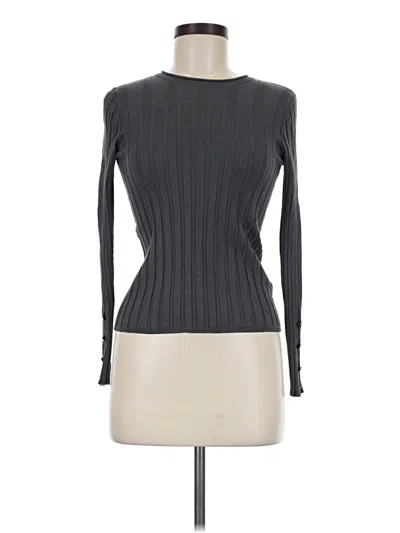 Pre-owned Topshop Long Sleeve T-shirt In Gray