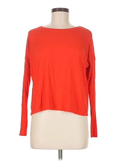 Pre-owned Topshop Long Sleeve T-shirt In Red