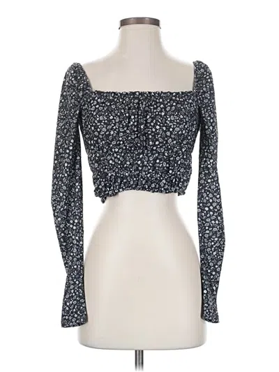 Pre-owned Topshop Long Sleeve T-shirt In Silver