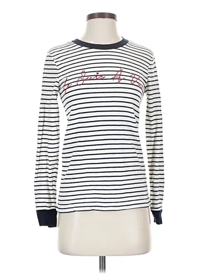 Pre-owned Topshop Long Sleeve T-shirt In White