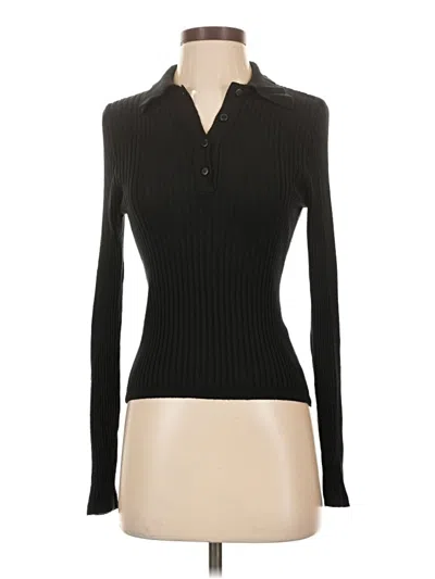 Pre-owned Topshop Long Sleeve Turtleneck In Black