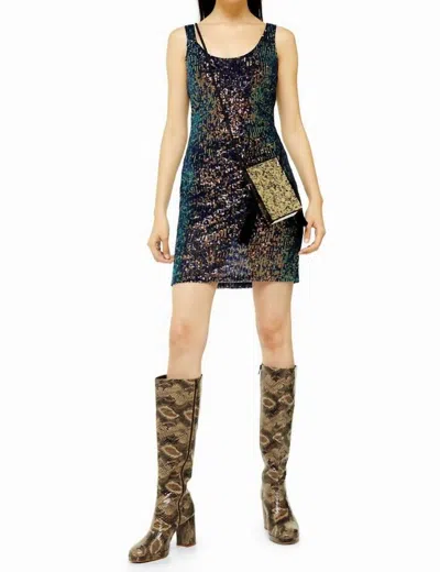 Topshop Mermaid Sequin Mini Bodycon Dress In Multicolor