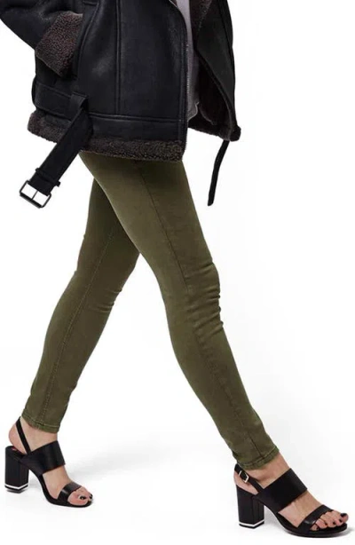 Topshop Moto 'jamie' Skinny Ankle Jeans In Green